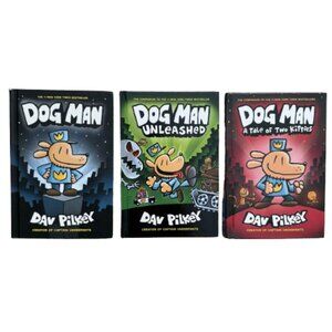 Set of 3 Dog Man Books by Dav Pilkey